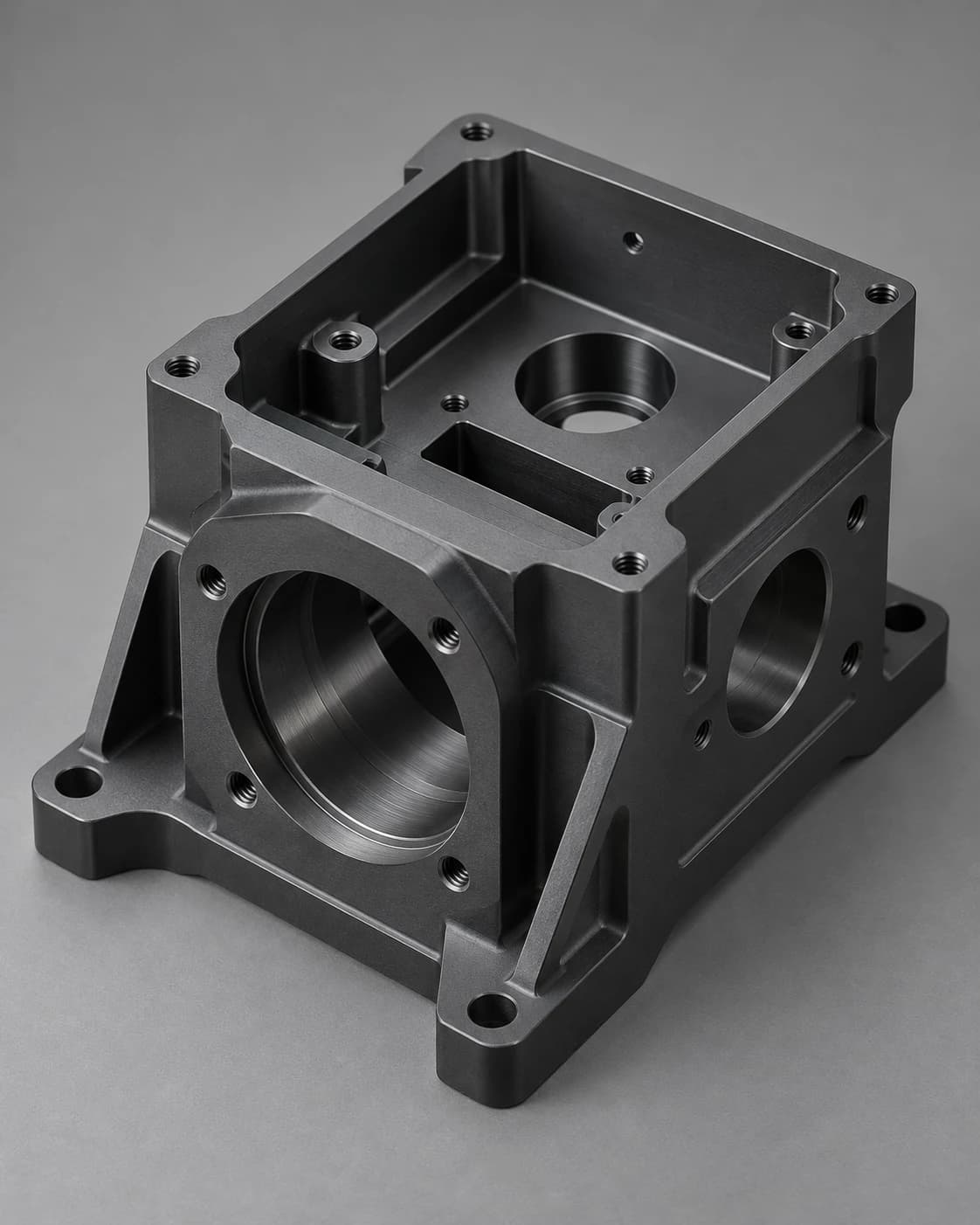 Hard anodized aluminum housing
